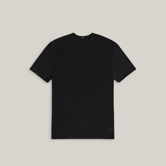 Heavyweight Essential Cotton T-Shirt Black