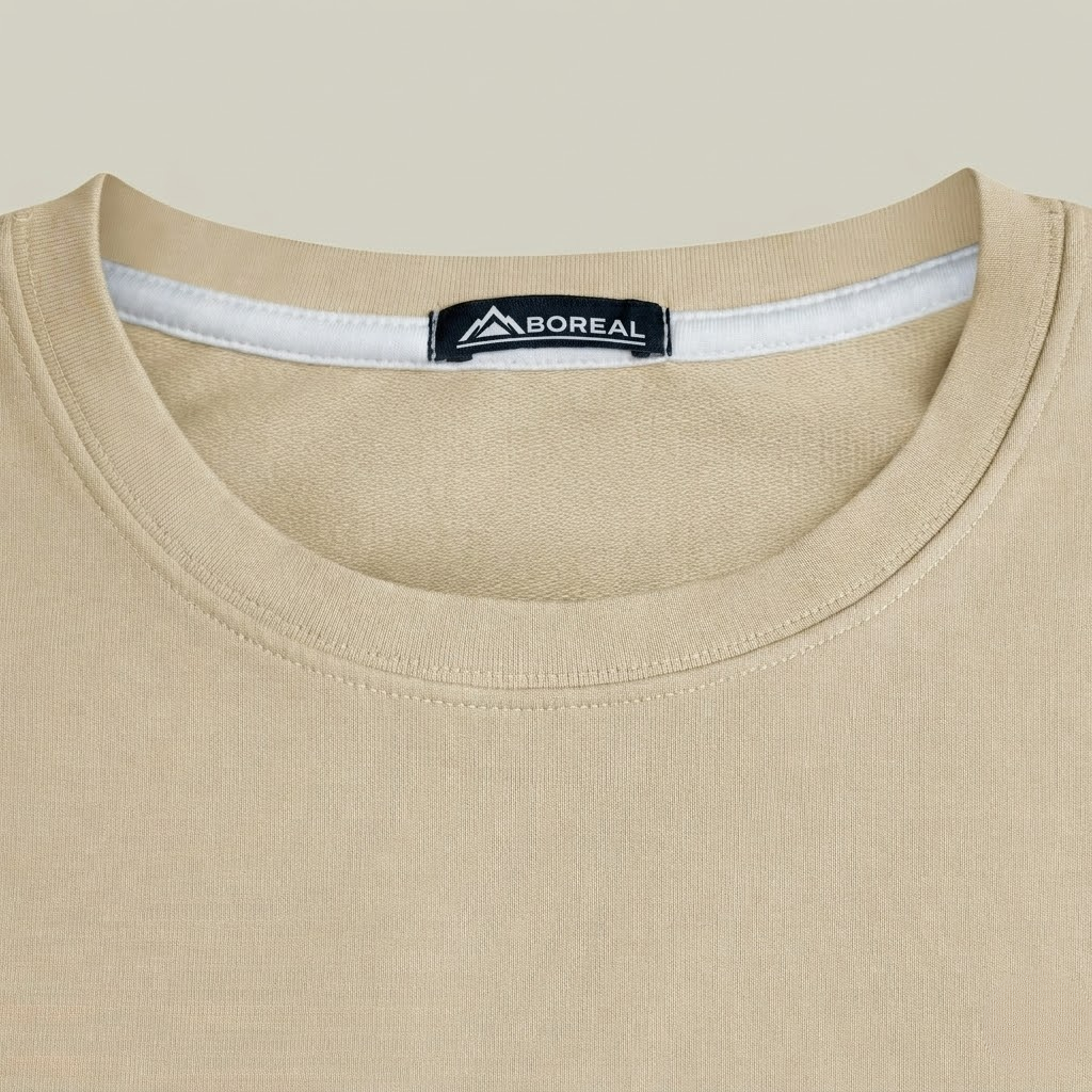 Heavyweight Essential Cotton T-Shirt Beige