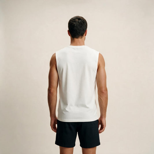 Essential Tech Tank Top White