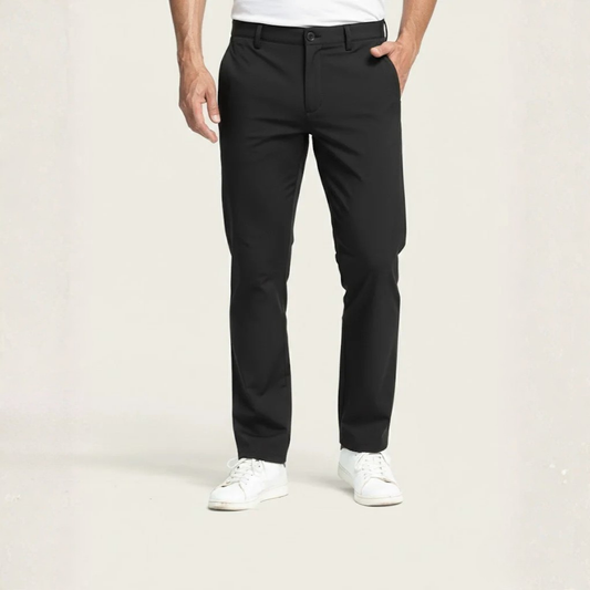 Men's Winter Fleece Lined Waterproof Pants Black