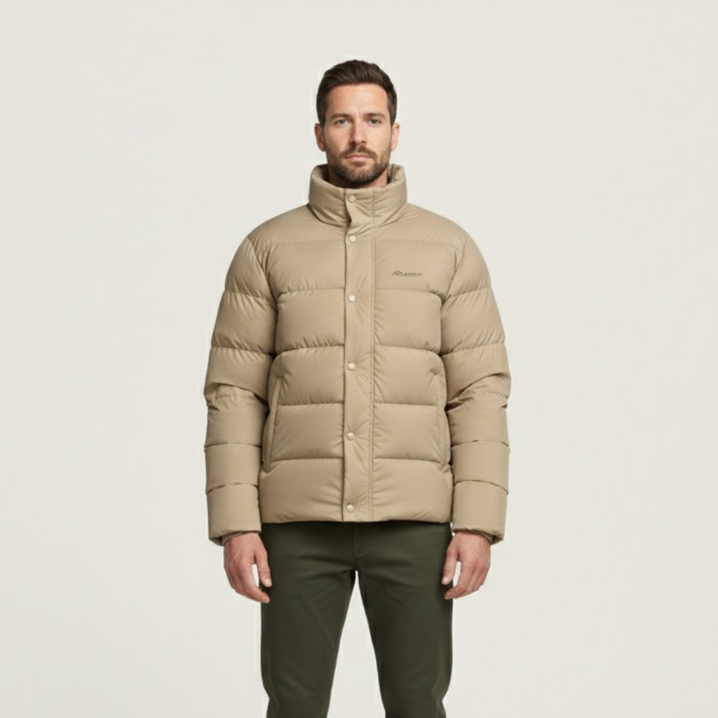 Windproof Duck Down Puffer Jacket