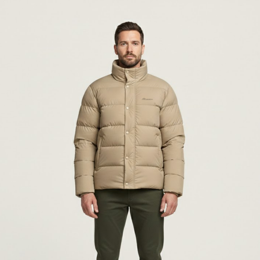 Windproof Duck Down Puffer Jacket