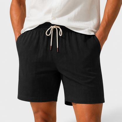 Linen Shorts - Black