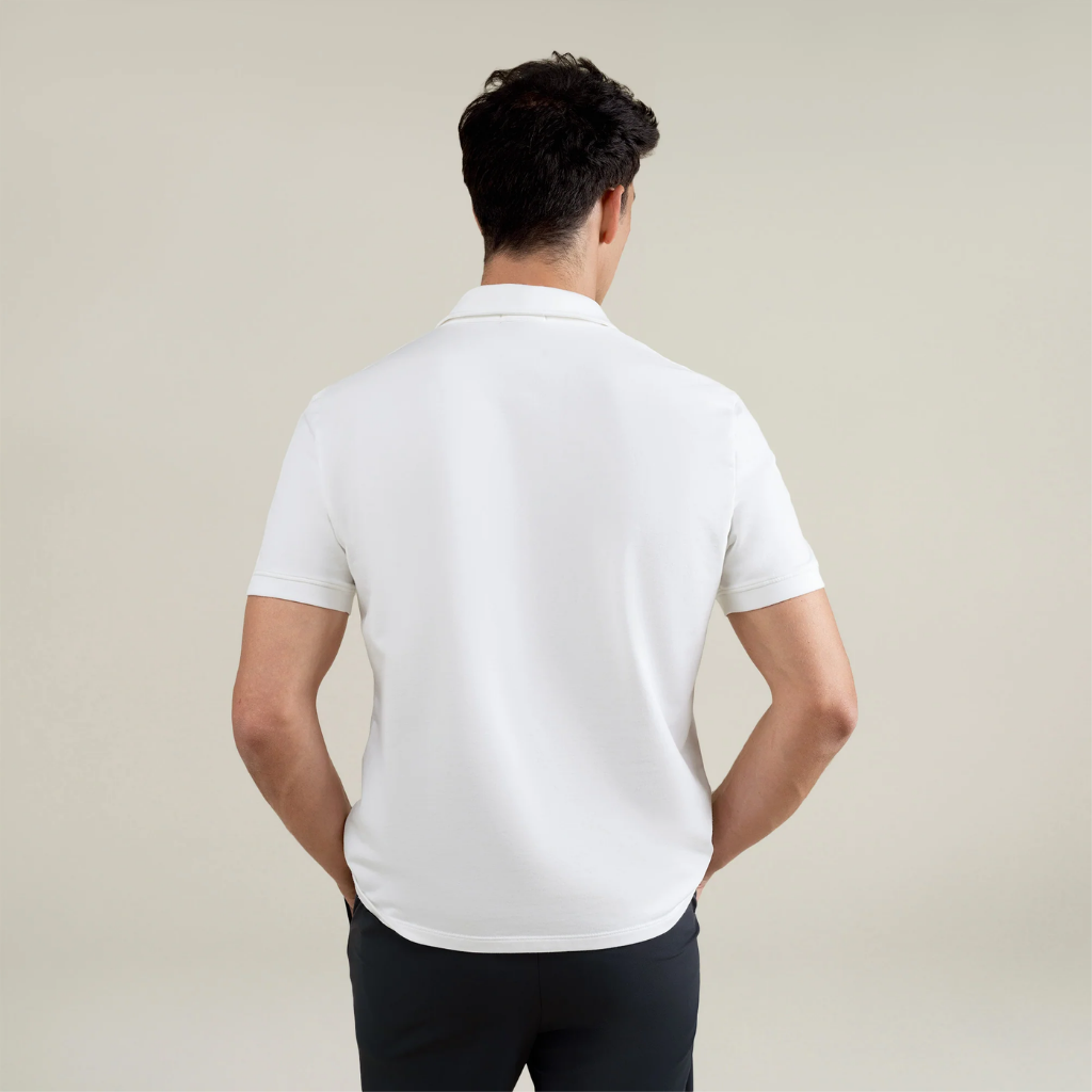 Heavyweight Essential Cotton Polo White