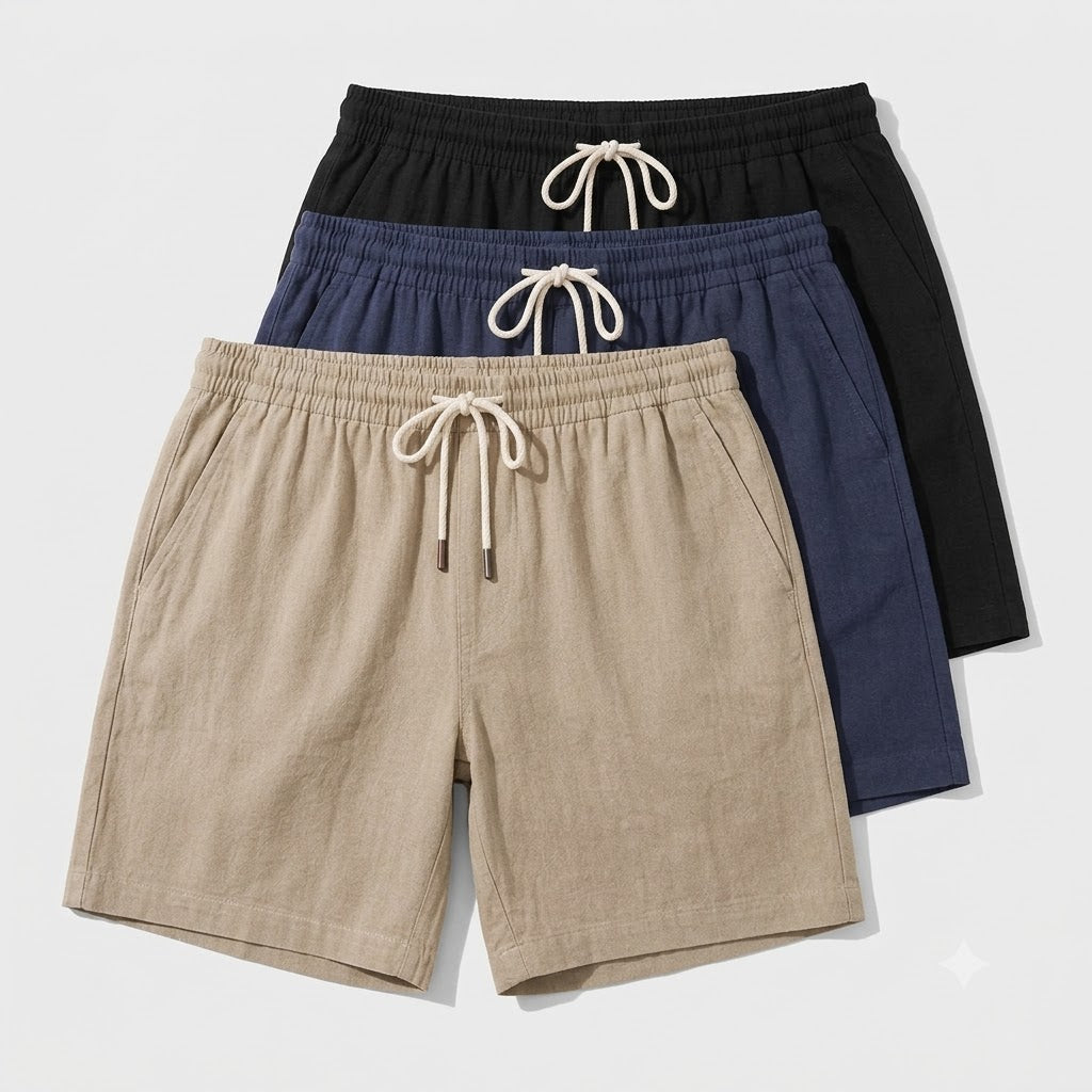 Linen Shorts 3-Pack