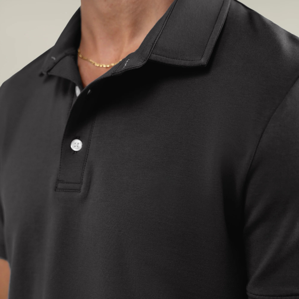 Heavyweight Essential Cotton Polo Grey