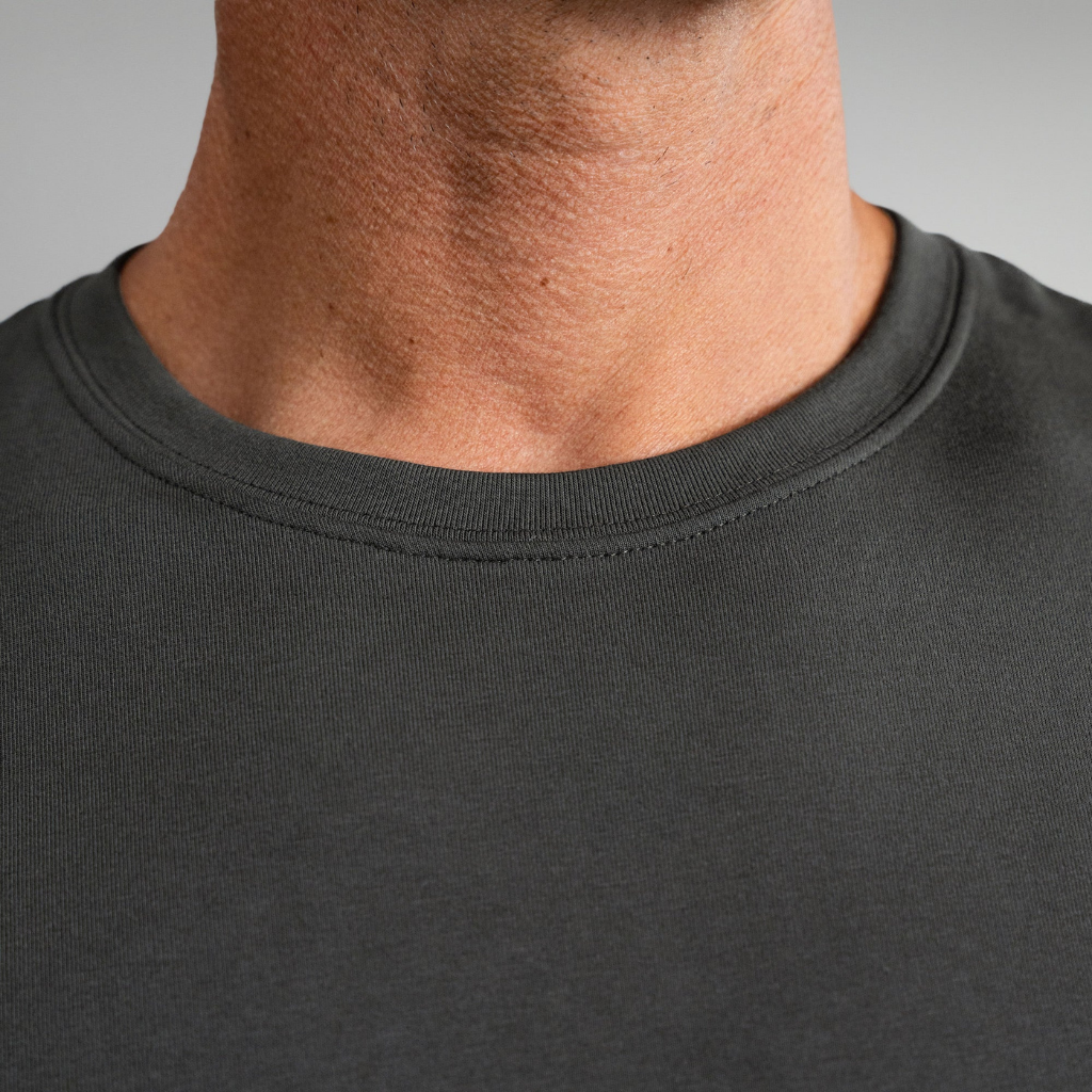 Heavyweight Essential Cotton T-Shirt Grey