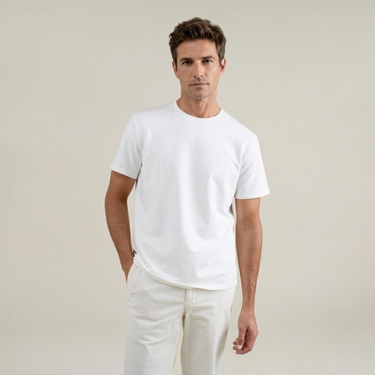 Heavyweight Essential Cotton T-Shirt White