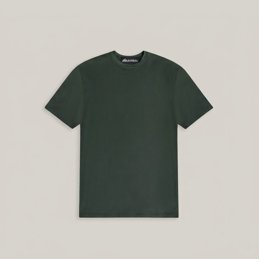 Heavyweight Essential Cotton T-Shirt Green