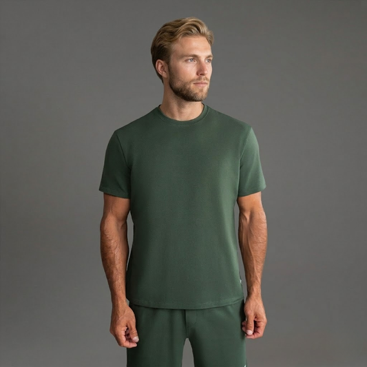Heavyweight Essential Cotton T-Shirt Green