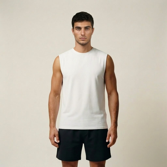 Essential Tech Tank Top White