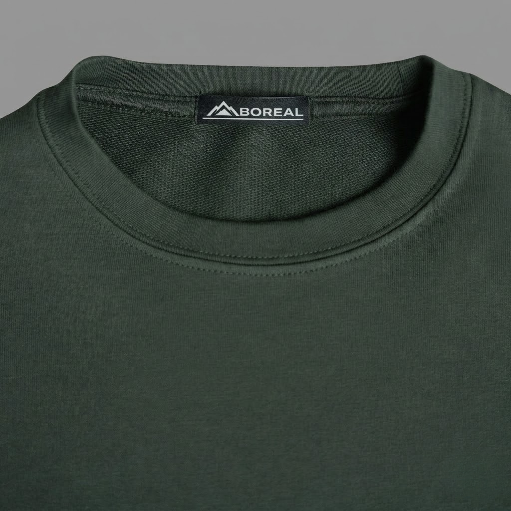 Heavyweight Essential Cotton T-Shirt Green