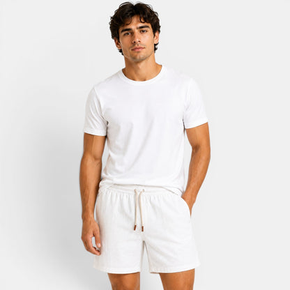 Linen Shorts - White