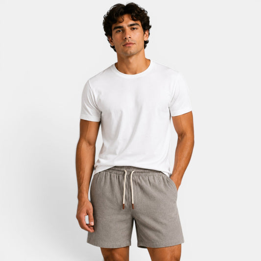 Linen Shorts - Grey