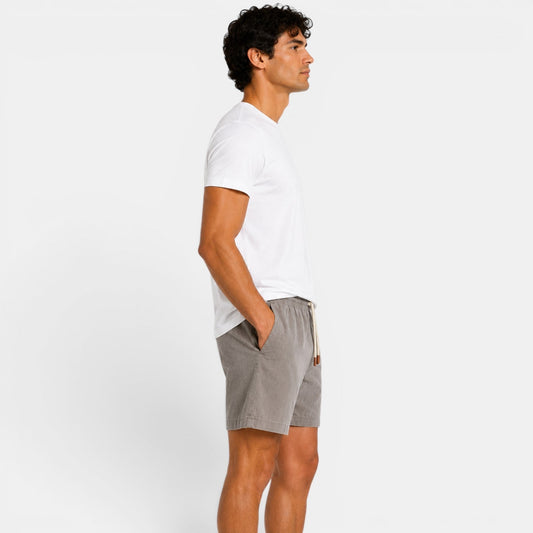 Linen Shorts - Grey