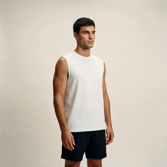 Essential Tech Tank Top White