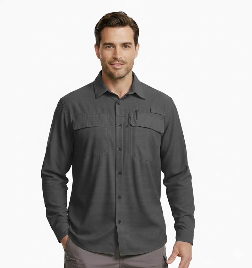 Quick Dry Cargo Breathable Shirts Long Sleeve
