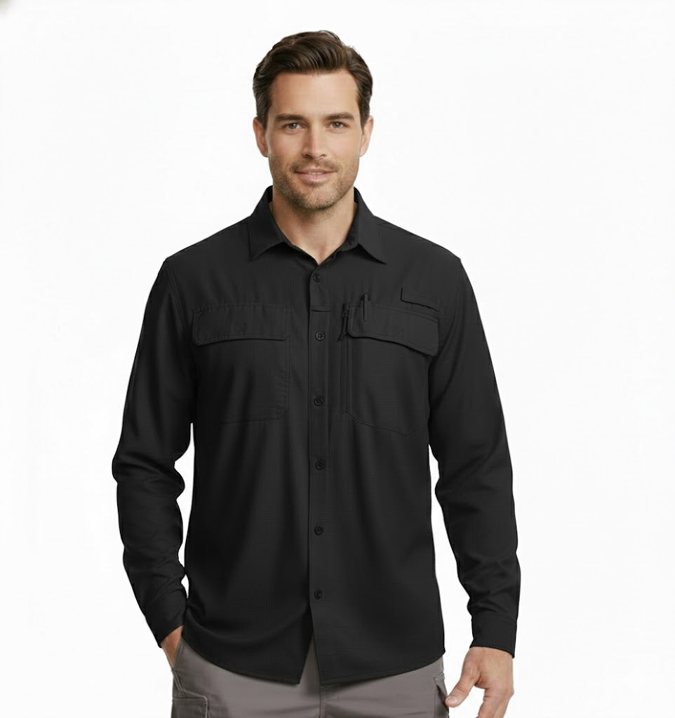 Quick Dry Cargo Breathable Shirts Long Sleeve