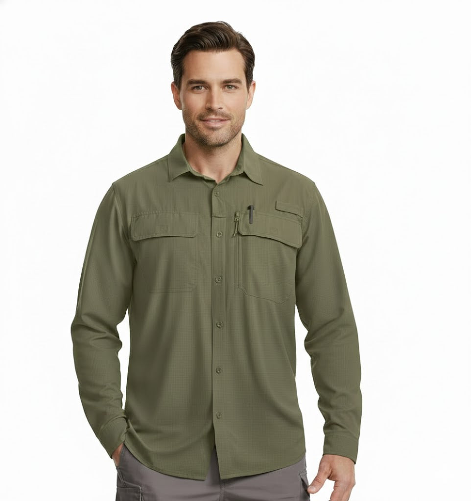 Quick Dry Cargo Breathable Shirts Long Sleeve