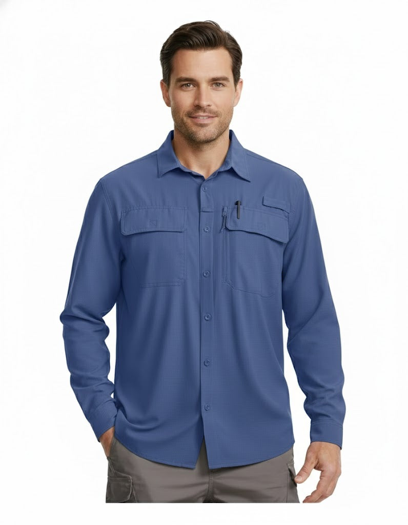 Quick Dry Cargo Breathable Shirts Long Sleeve